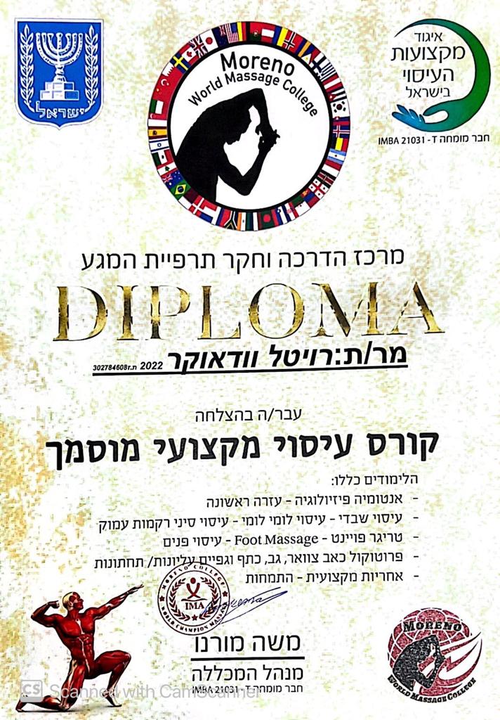 עיסוי מקצועי מוסמך